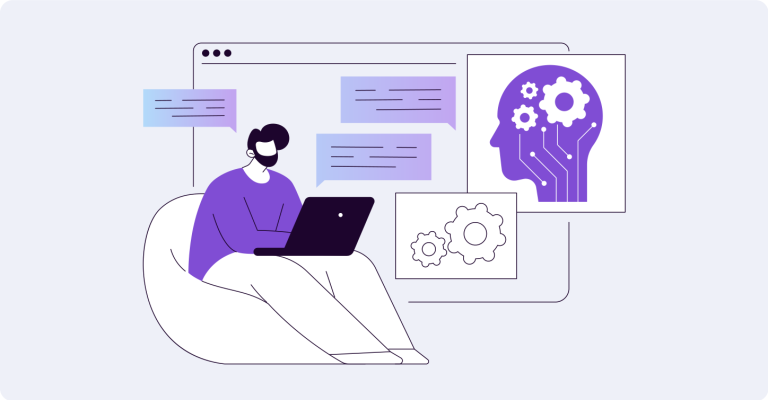 AI coaching: a learner practicing with personalized AI feedback